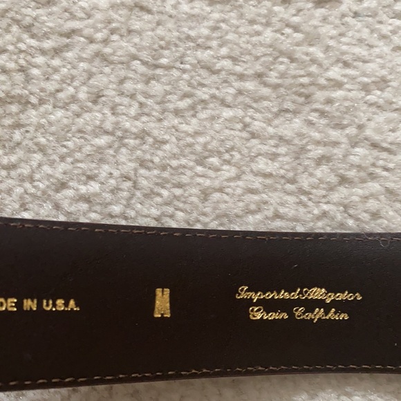 Vintage Hartnell Cupid alligator Calfskin belt - Picture 5 of 9